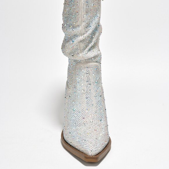 COWGIRL WESTERN BOOTIE WITH STONES - Picture 3 of 6